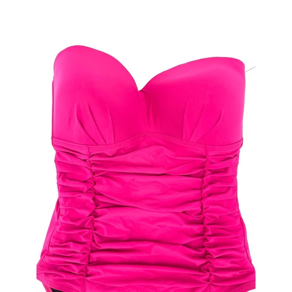 DKNY Women's Orchid Pink One Piece Swimsuit 12 NWT - Picture 2 of 3